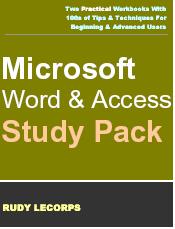 Cover image for Microsoft Word & Access Study Pack